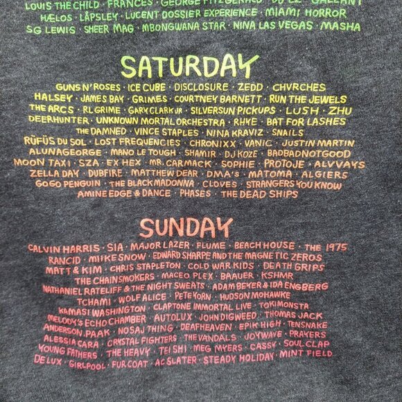 Coachella Hoodie 2016 Sweatshirt Hoodie Official w  Lineup Size Small - Picture 10 of 11